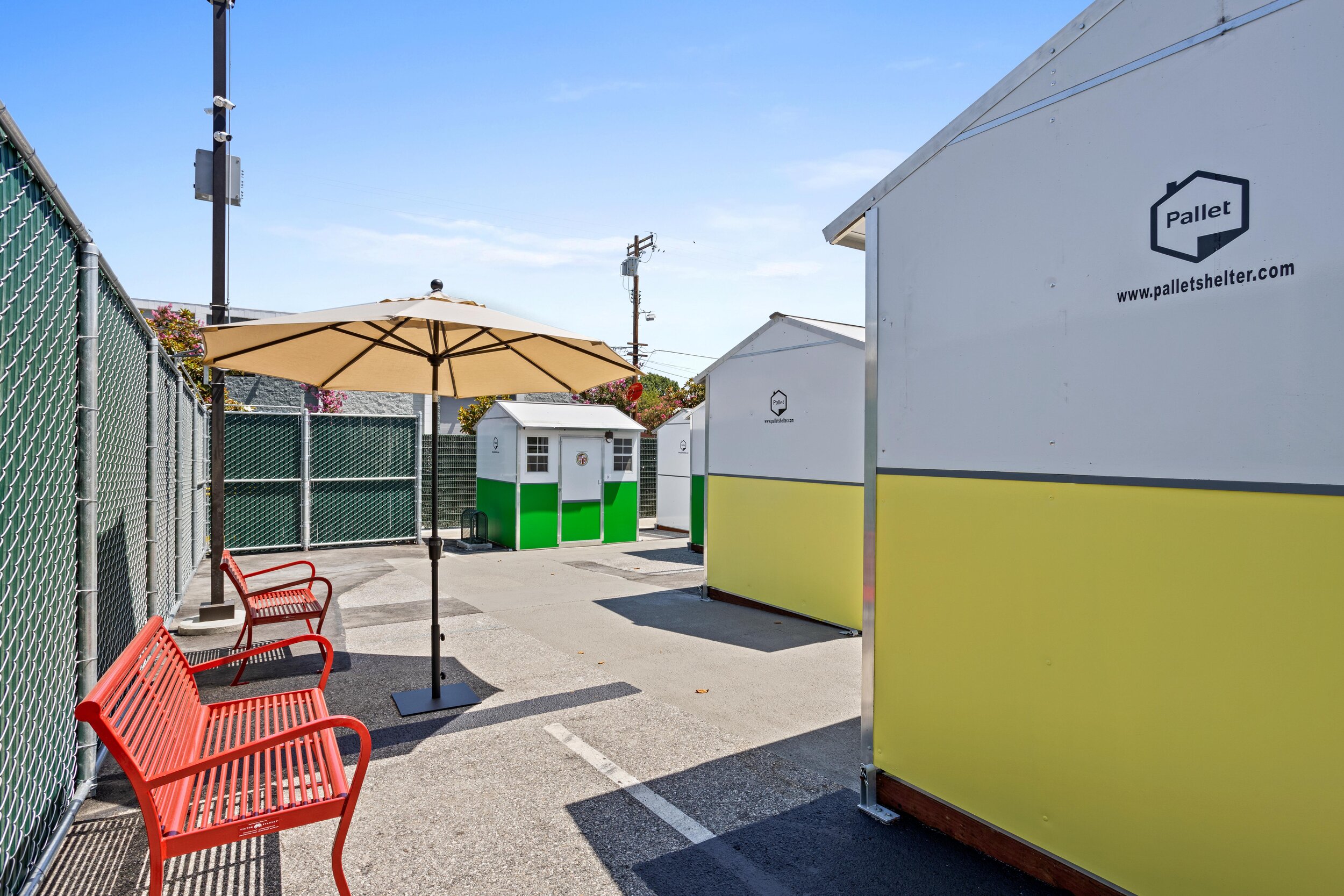 Tarzana Tiny Home Village in Los Angeles, CA.